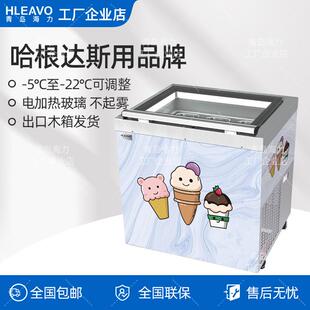 青岛海力冷冻一体展示柜可移动冰淇淋挖球柜手工冰激凌桌面小型柜