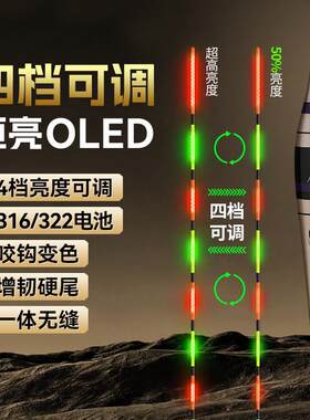 2025阿卢炎新款OELD电子鱼漂四档可调节鲫鲤草综合混养