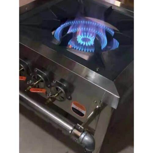 单眼三环矮汤炉商用韩式不锈钢低汤灶双眼燃气节能熄火保护猛火炉