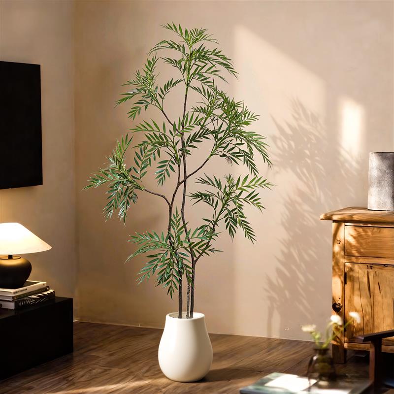 十大功劳高端轻奢仿真绿植室内大型仿生假树落地假植物盆景装饰