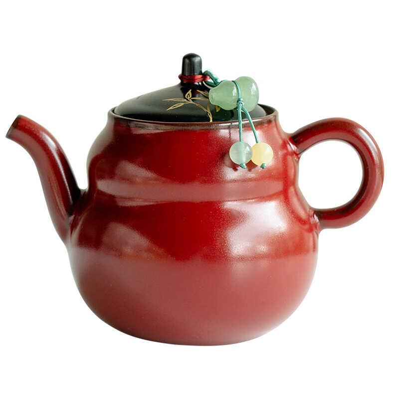 中式纯手绘描金茶艺迷你小茶壶一人用功夫泡茶壶茶杯单人茶道送礼