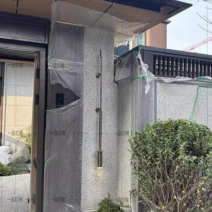 简约现代不锈钢壁灯 户外防水长杆壁灯适用于大门与客厅