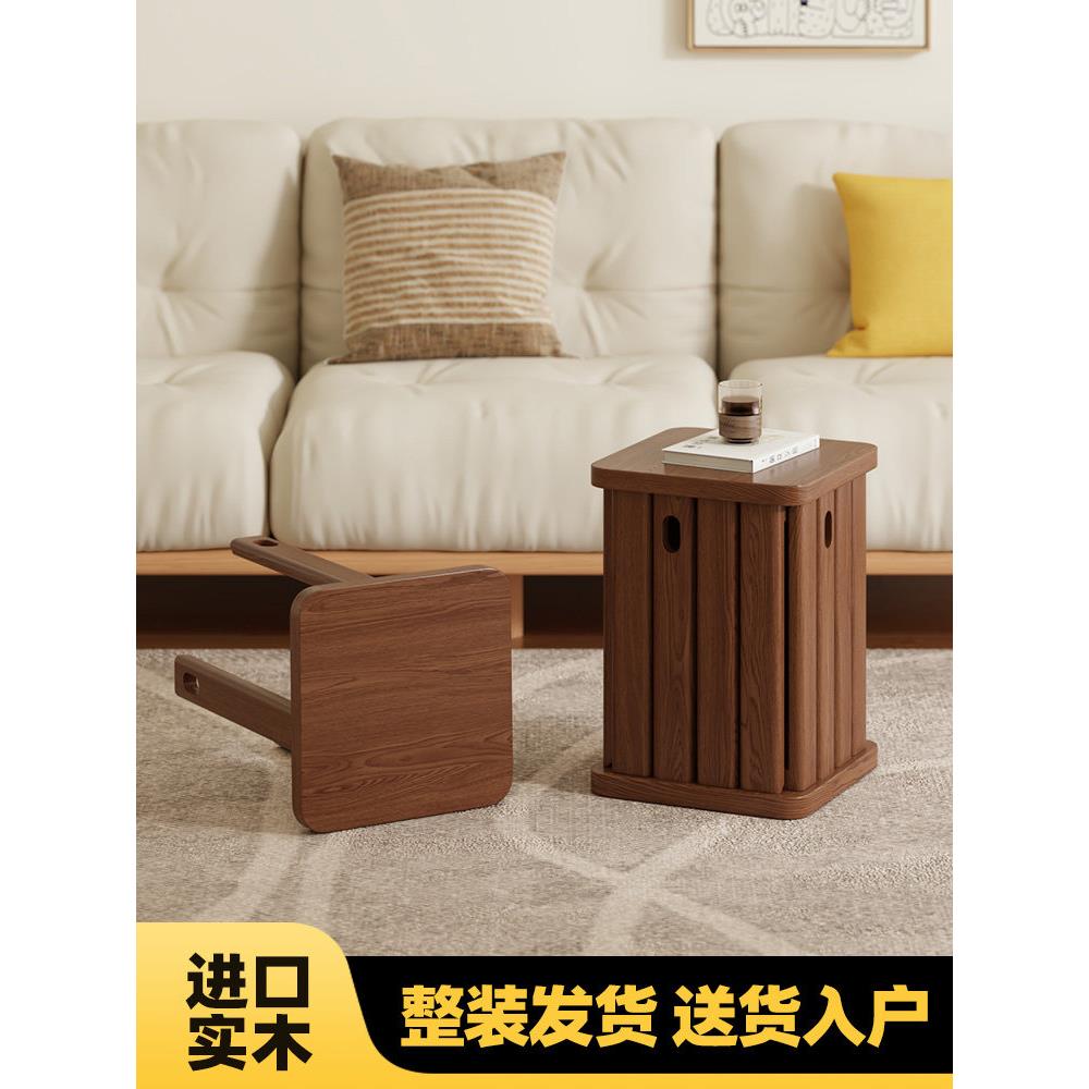 采购产品实木堆叠凳,家用组合凳,客厅可折叠多功能凳,简单餐桌