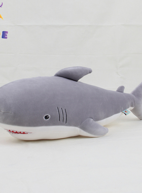 DORE冰丝鲨鱼公仔毛绒玩偶冰凉感女友抱枕睡觉节日礼物毛绒玩具