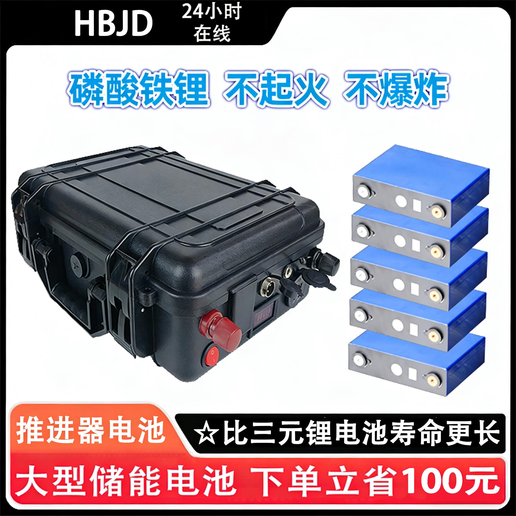 12V大容量锂电池 24V48V电动船用磷酸铁锂国标足容