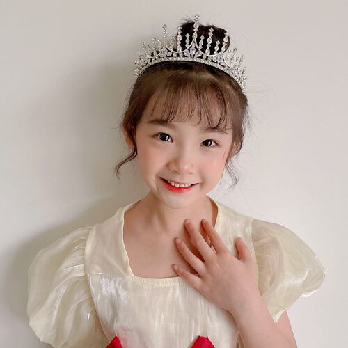 女童皇冠头饰儿童韩式高档水晶王冠生日礼物公主宝宝发夹发卡发饰