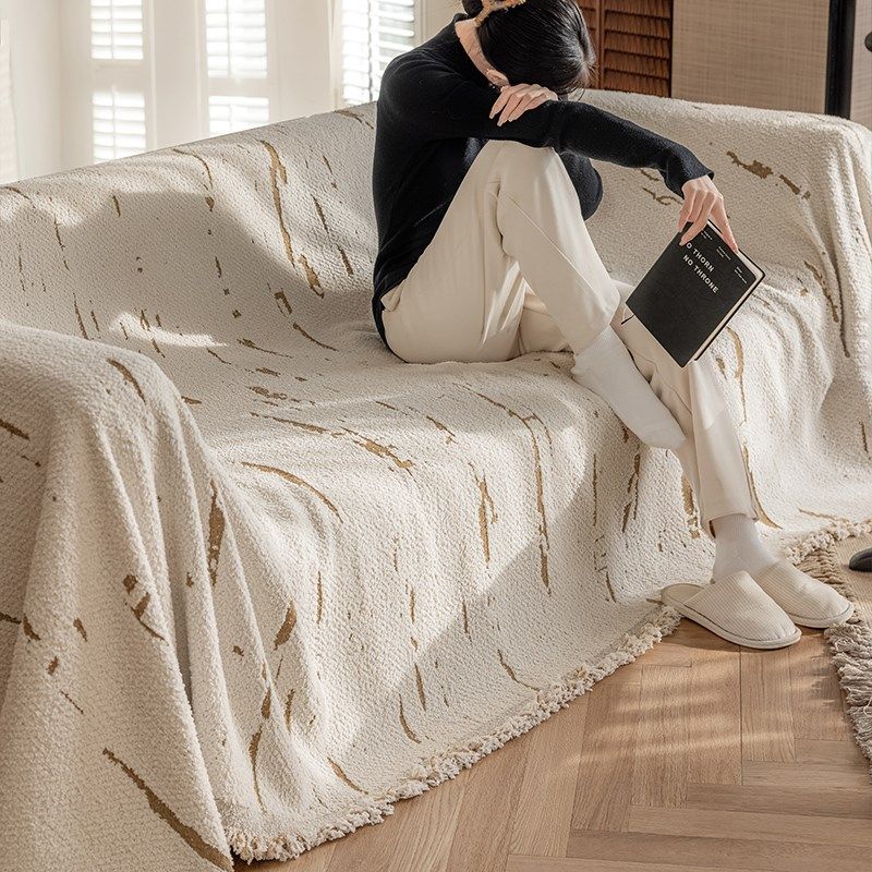 2024新款四季通用防猫抓沙发巾轻奢高级感沙发盖布沙发套罩沙发毯,居家布艺,沙发套,淘宝优惠券,粉丝福利购,淘宝优惠卷