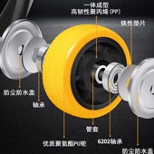 PU重型万向轮轮子聚氨酯承重推车刹车轮4568寸工业静音防缠绕脚轮