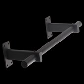 挂衣杆背装 服装 店展示架上墙正挂衣服杆挂衣架壁挂式 侧晾衣杆一根