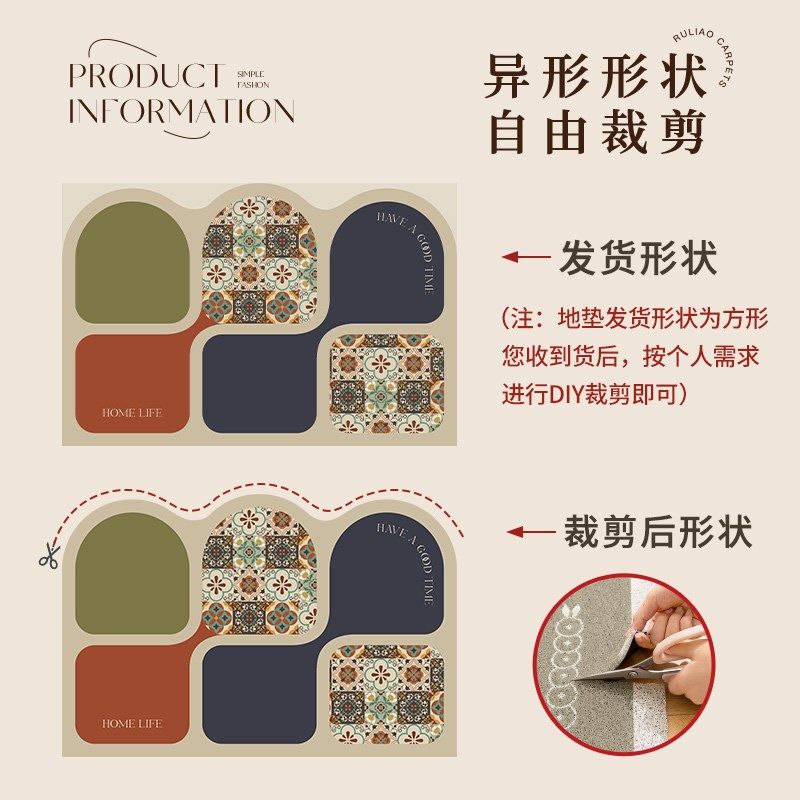 2025新款入户门除尘丝圈地垫家用玄关门口脚垫进门耐脏耐磨地毯,居家布艺,入户地垫,淘宝优惠券,粉丝福利购,淘宝优惠卷