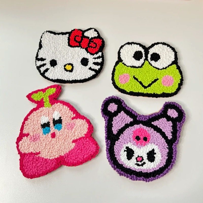 戳戳绣杯垫DIY材料包戳针手工隔热羊毛毡卡通毛线画创意好友礼物,居家布艺,戳戳绣,淘宝优惠券,粉丝福利购,淘宝优惠卷