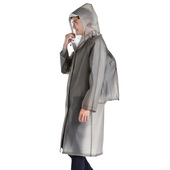 捷达防护雨衣外套成人带背包男女长款 户外登山垂钓徒步大帽檐雨披