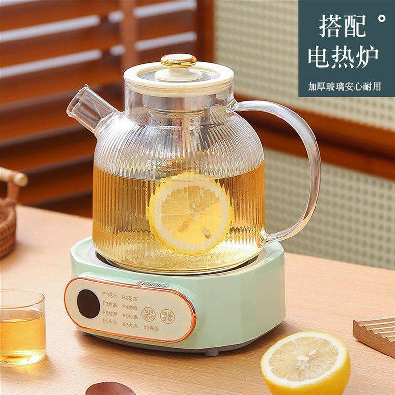 冷水壶玻璃耐高温煮茶壶水壶大容量高颜值泡花果茶漏高硼硅家用