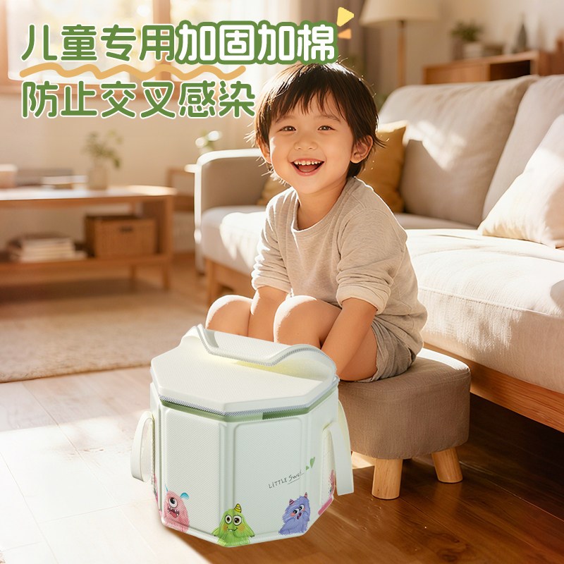 儿童专用泡脚桶保温可折叠家用第一名养生宝宝小号洗脚盆洗脚桶图片