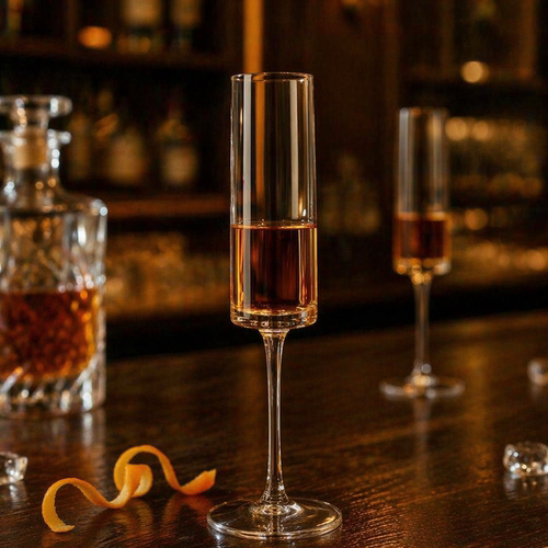 香槟杯起泡酒高脚杯套装家用创意高颜值香槟杯一对鸡尾酒杯子