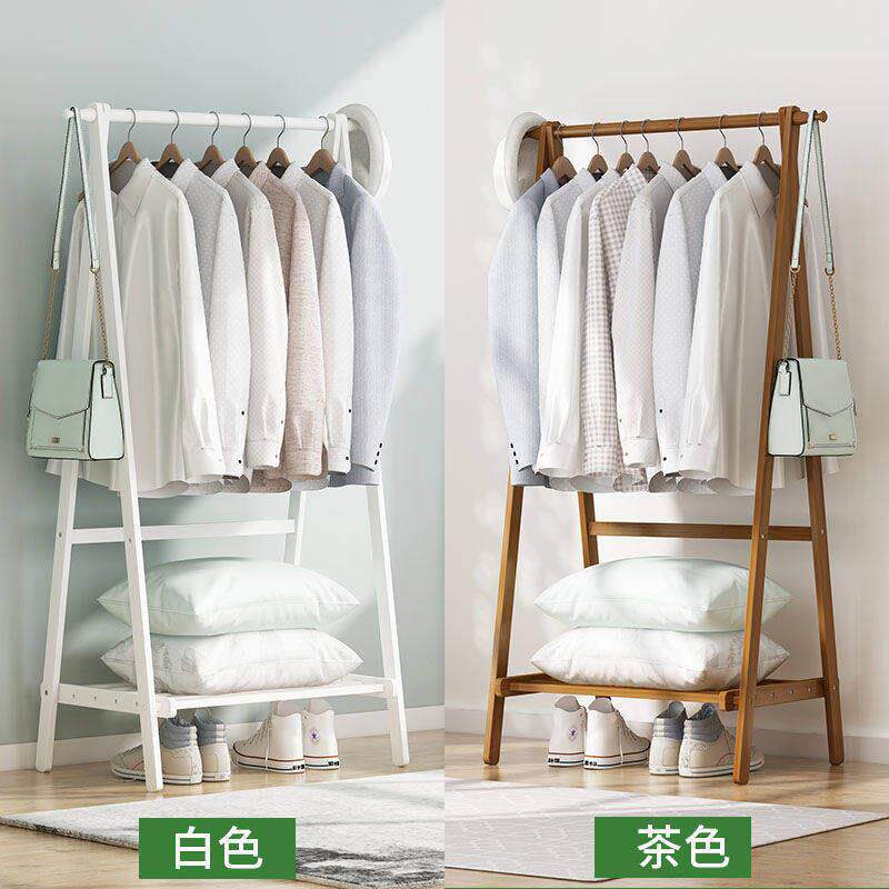 衣帽架落地挂衣架卧室杆子挂衣架衣服架置物架多功能少女简易衣架