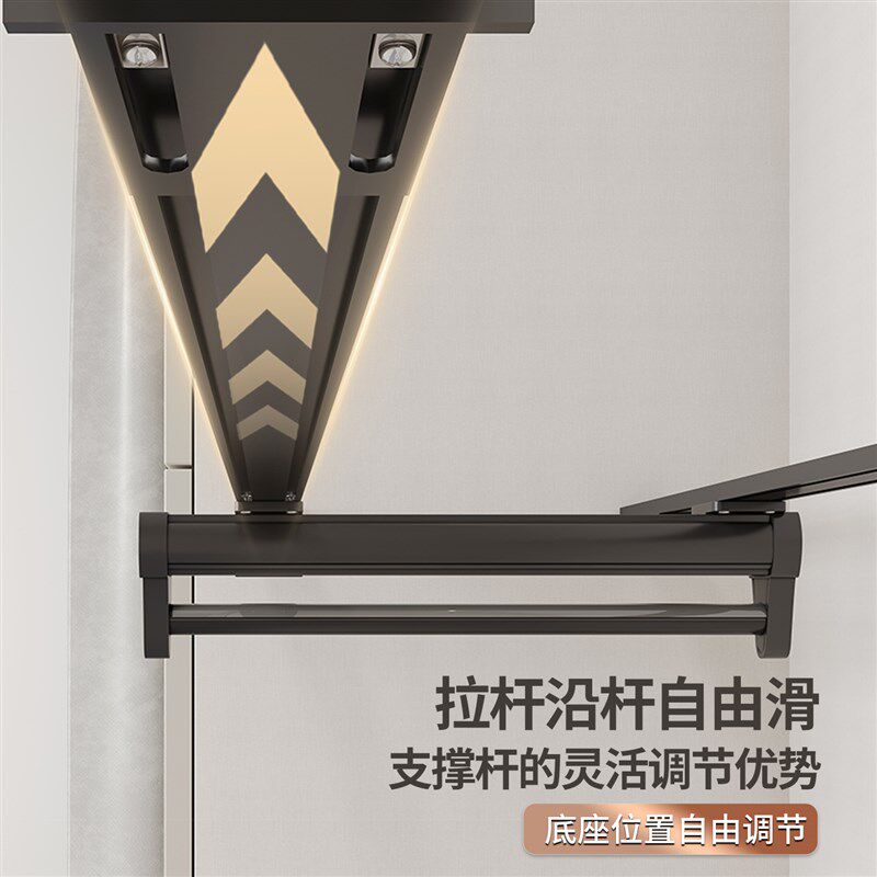 衣柜层板支撑杆隔板支撑架柜内加固分层板托支架加厚铝型材裤抽架