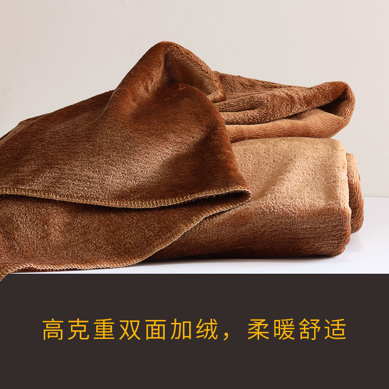 具缘加厚打坐盖毯静坐毛毯禅修披肩法拉绒盖腿毯双面抓绒保暖盖布