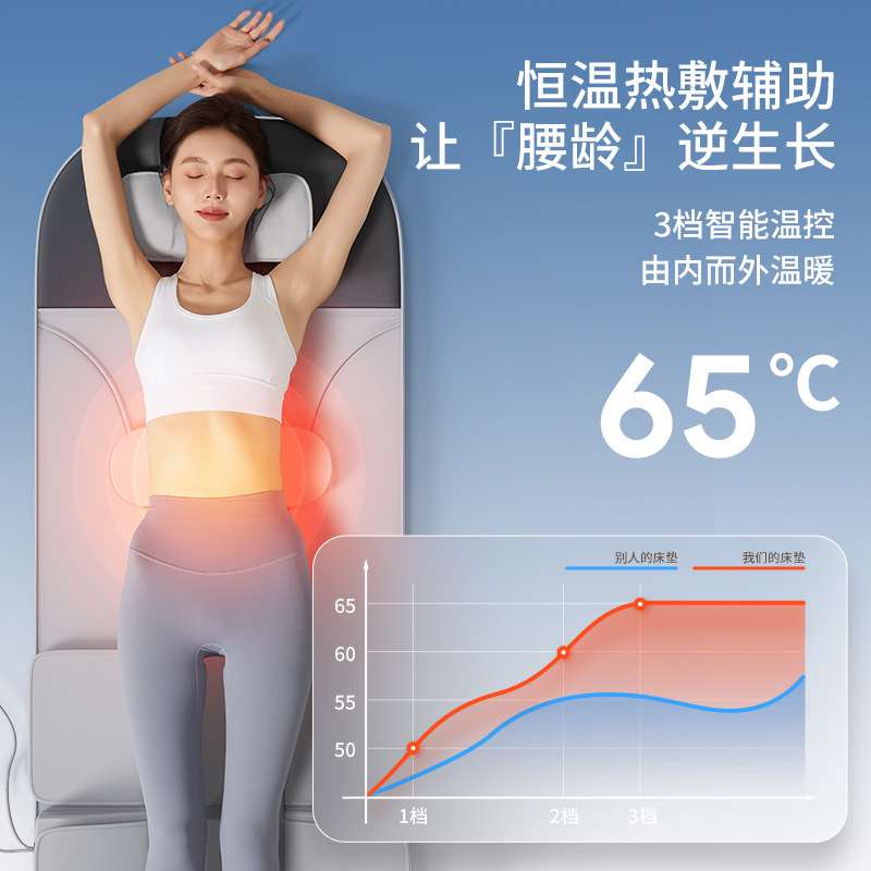 全气囊按摩床垫家用多功能全身按摩器头部颈部腰部背部推拿按摩垫