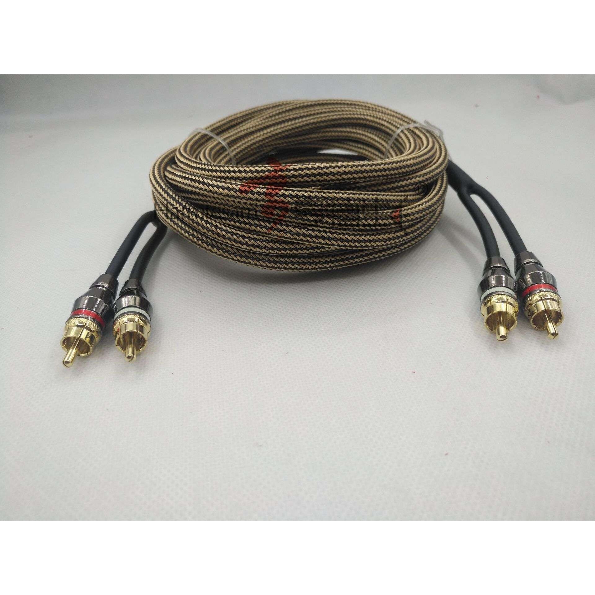 汽车音响RCA线音频线全铜 5米 RCA-231 汽车功放低音炮改装信号