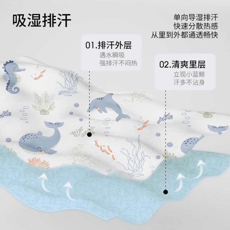 包邮贝肽斯婴儿背心睡袋夏季纱布宝宝睡觉护肚防踢被子儿童防着凉