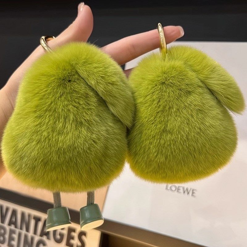 可爱獭兔毛牛油果汽车钥匙扣挂件网红毛绒公仔背包包挂饰闺蜜礼物,服饰配件/皮带/帽子/围巾,钥匙扣,淘宝优惠券,粉丝福利购,淘宝优惠卷