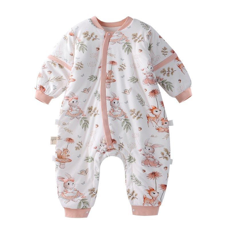 睡袋婴儿童恒温防踢被春秋冬款小月龄宝宝分腿防惊跳神器四季通用