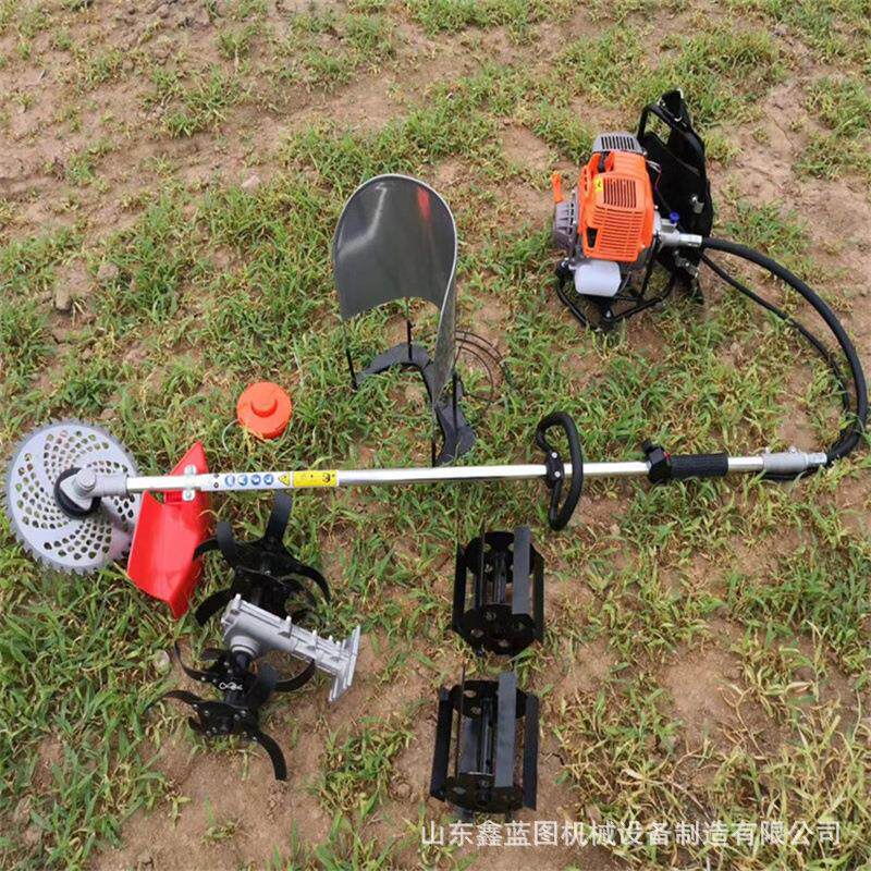 四冲程汽油山岭锄地除草机 小型果园锄草树枝修剪汽油割灌机