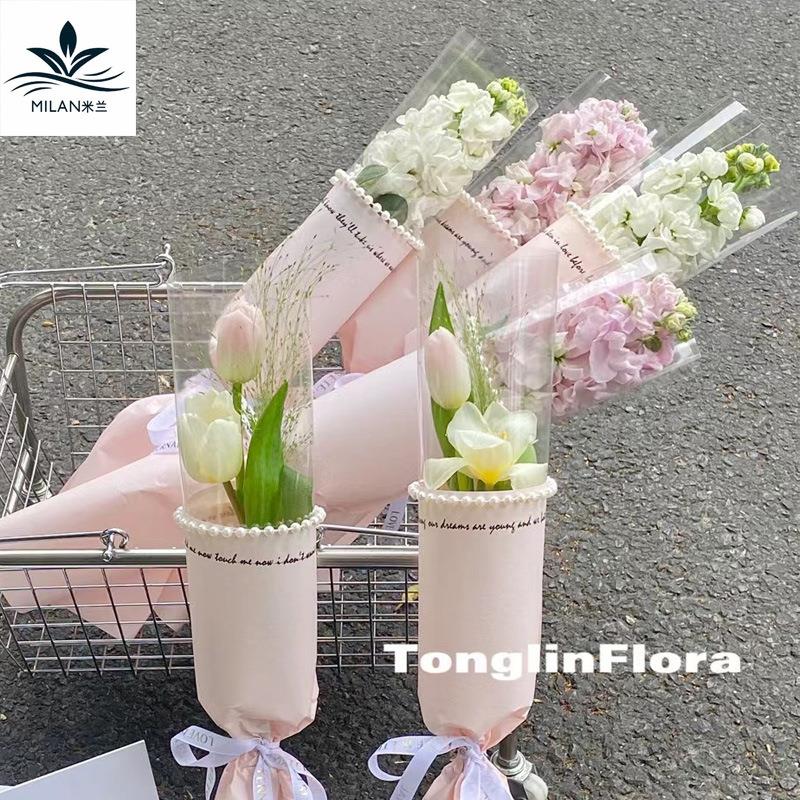 单支花束包装纸 迷你花束袋女神单支包装袋 玫瑰袋鲜花礼品包装纸