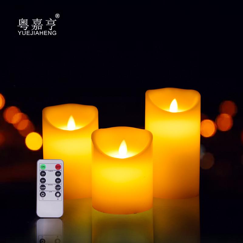 斜口摇摆电子蜡烛浪漫表白布置求婚引路led灯摇摆仿真假石蜡