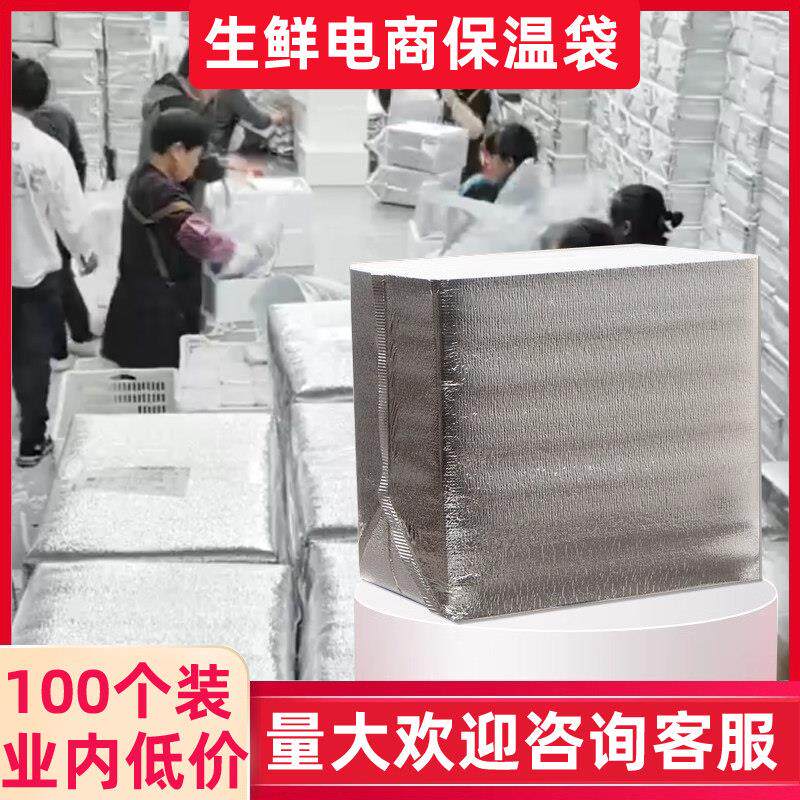 加厚立体保温袋铝箔大容量雪糕肉类泡沫箱打包冷藏袋定制