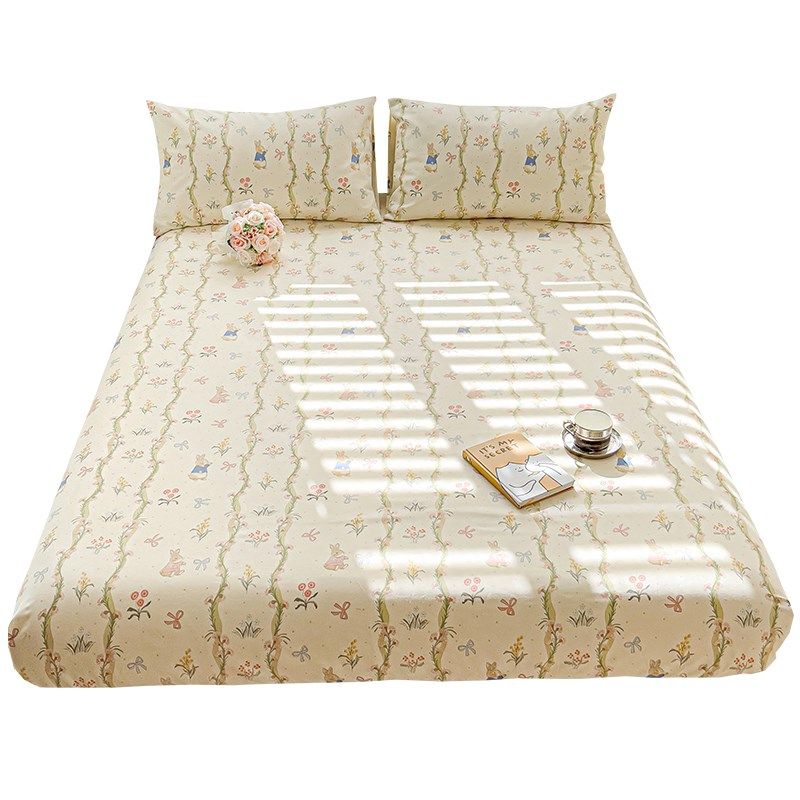 纯棉老粗布床笠罩单件加厚全棉床单防尘罩防滑床罩全包床垫保护罩,床上用品,床笠,淘宝优惠券,粉丝福利购,淘宝优惠卷