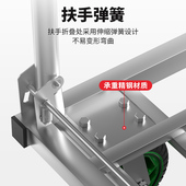 拉货车工地搬运车工厂平板车便携户外折叠拖车静音四轮家用手推车