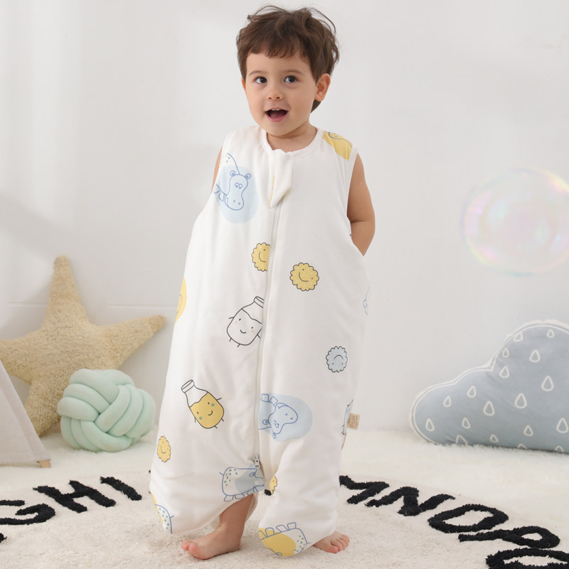 宝宝睡袋纯棉春夏薄款儿童空调房防踢被神器婴儿分腿睡裙四季通用