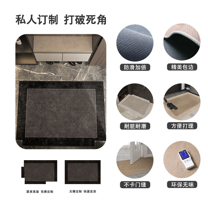 纯色入户门地垫进门地毯门口门垫可裁剪玄关脚垫耐脏轻奢客厅地毯,居家布艺,入户地垫,淘宝优惠券,粉丝福利购,淘宝优惠卷