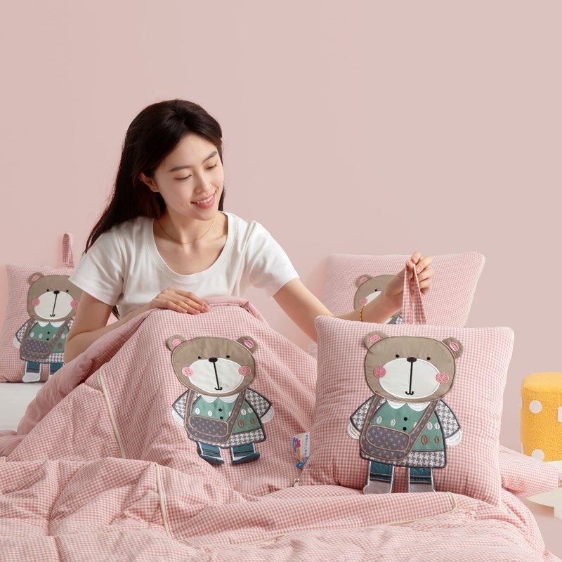 全棉抱枕被子两用午休靠枕办公室午睡枕头空调毯子二合一车载加厚,居家布艺,抱枕被,淘宝优惠券,粉丝福利购,淘宝优惠卷