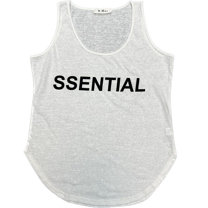 大码白色万能打底衫宽松吊带背心女夏季外穿中长款无袖内搭上衣潮