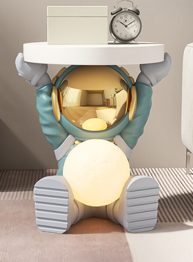 太空人宇航员客厅落地摆件沙发旁床头柜托盘收纳家居饰品乔迁礼品