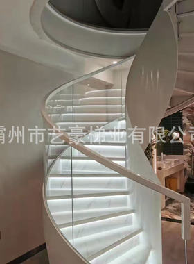 商场酒店家用室内简约现代美式中式家装跃层螺旋旋转工程楼梯订制
