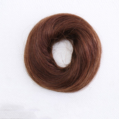 真发迷你微卷蓬松公主半丸子头超小号发圈包橡皮筋花苞道姑头假发