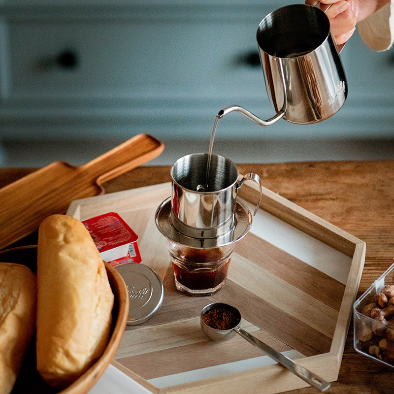 越南滴漏壶免滤纸咖啡过滤杯漏斗滴滴壶手冲杯家用便携咖啡器具