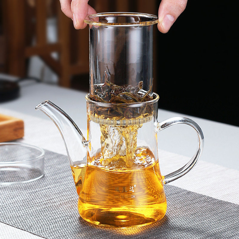 斌能达玻璃小青柑专用泡茶壶红茶茶具绿茶过滤加厚家用冲茶壶大号