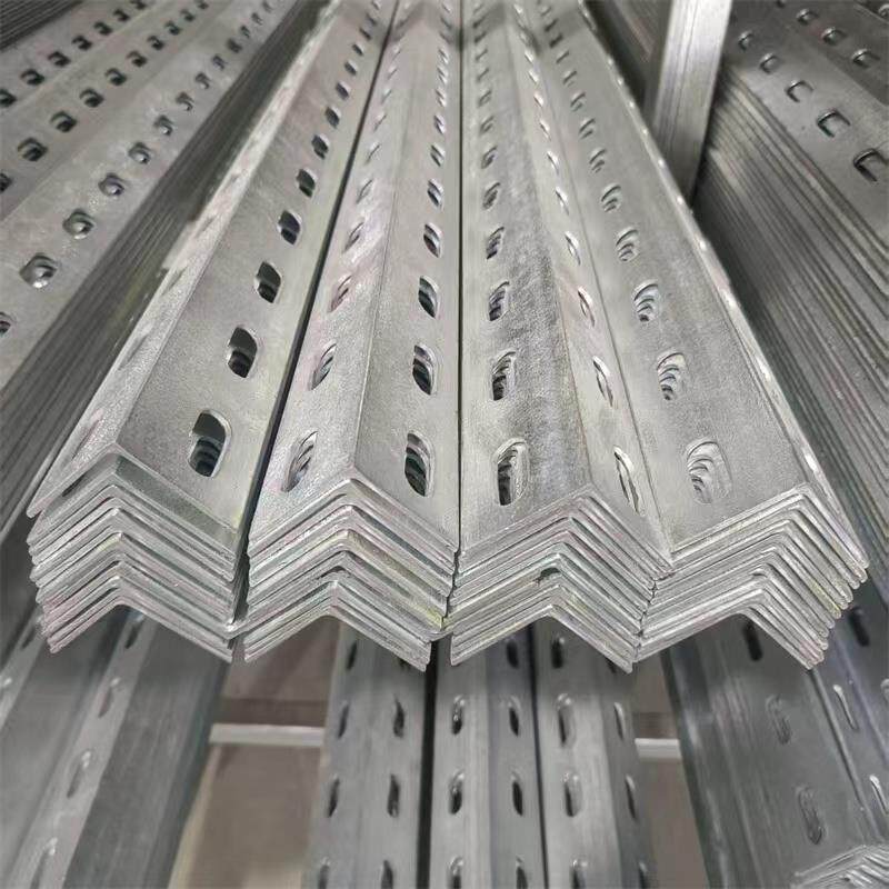 热镀锌冲孔角钢国标235等边角钢 货架加厚承重单边孔角铁接地角铁