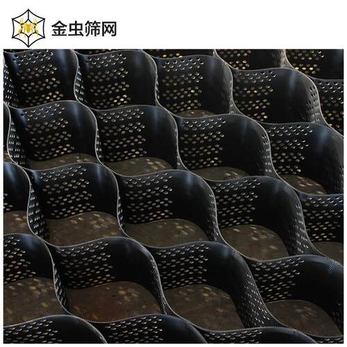 强边土工格室HDPE片材带排L水孔巢三维立体网01TGG蜂格栅坡防护