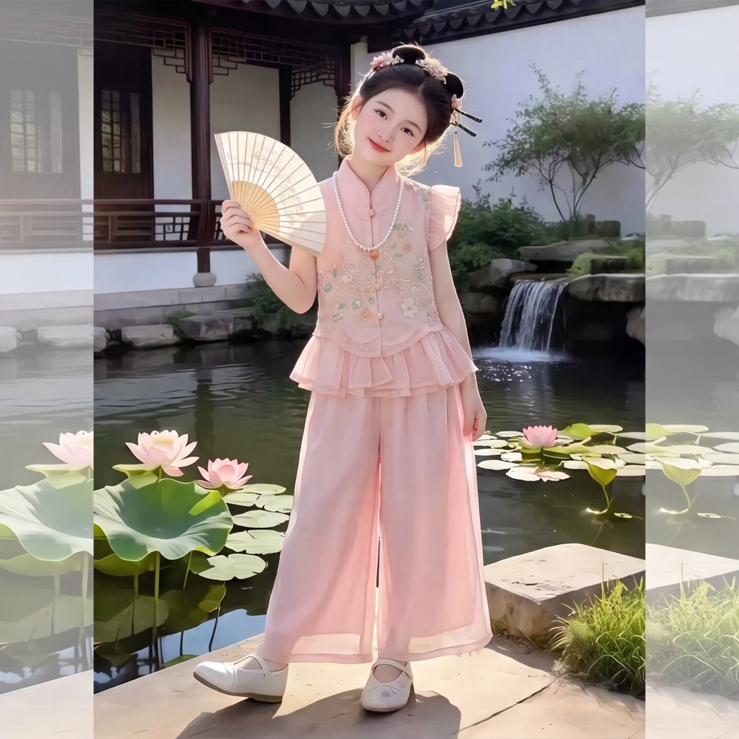 女童夏装2026新款中大童韩版潮洋
