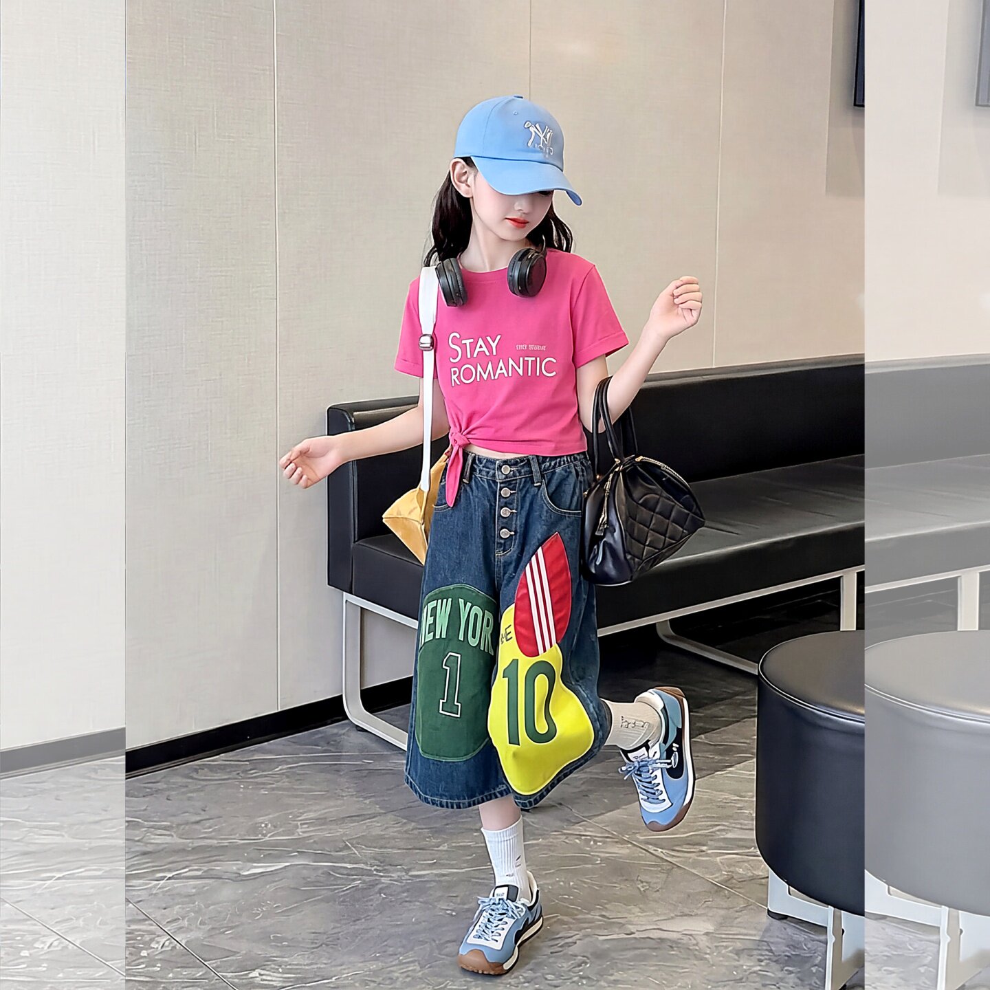 多巴胺女童套装夏季2026新款儿童