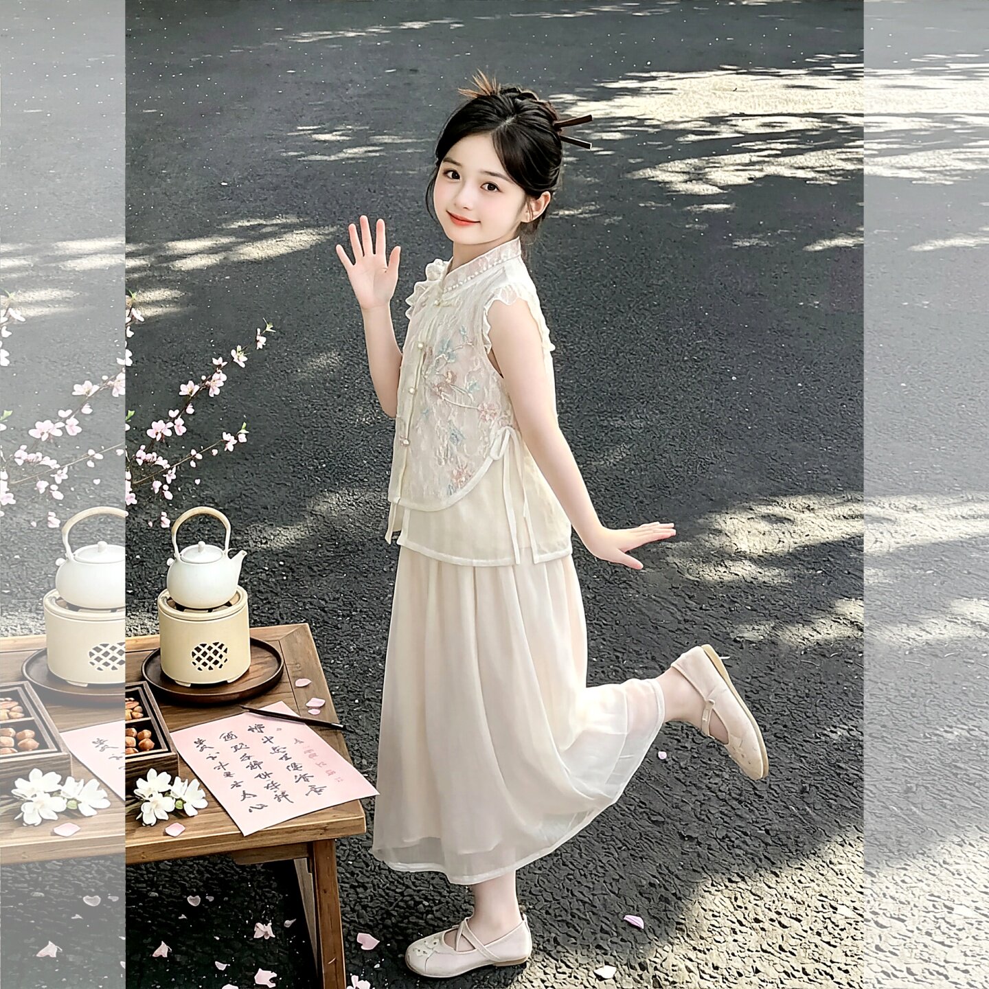 女童夏装套装2026新款儿童洋气女
