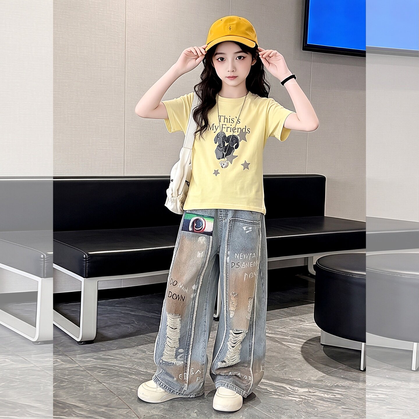 女童夏季套装2026新款洋气中大童