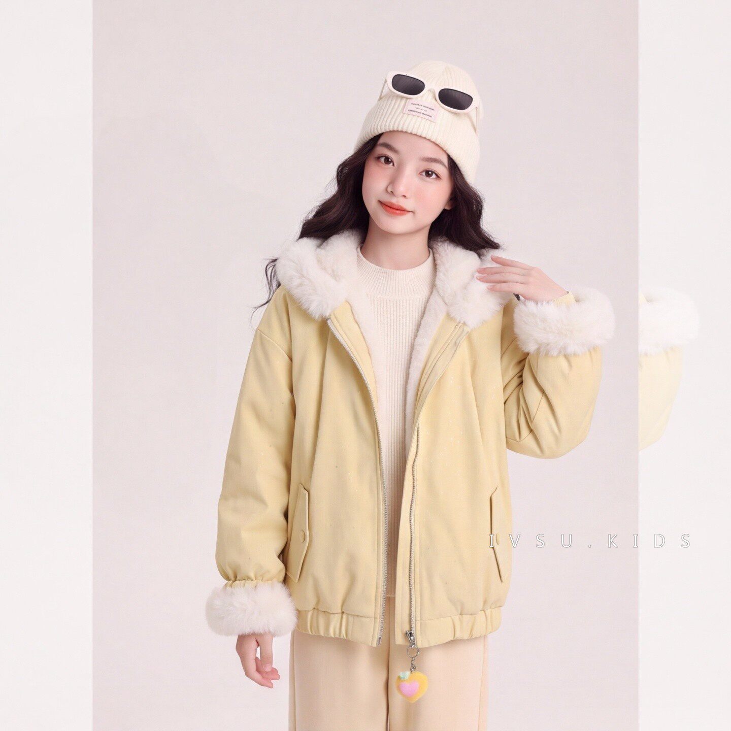 女童加绒外套秋冬装2026新款儿童