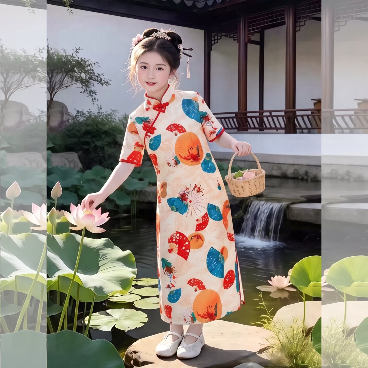 儿童旗袍女童夏季国风2026新款女